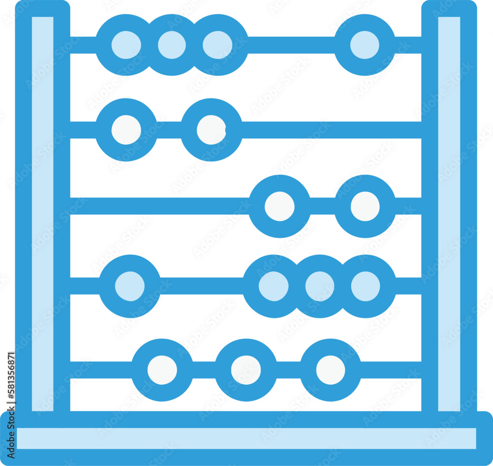 Abacus Vector Icon Design Illustration Abacus Vector Icon Design Illustration
