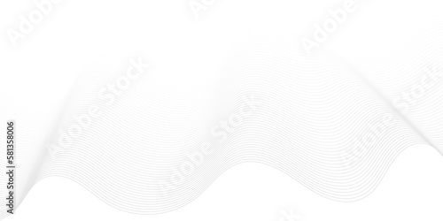 Abstract white paper wave background and abstract gradiant and white wave curve lines banner background design. Vector illustration. Modern template abstract design flowing particles wave.