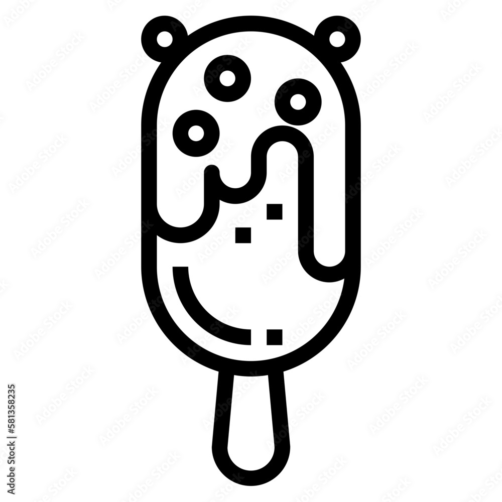 ice pop line icon style ice pop line icon style