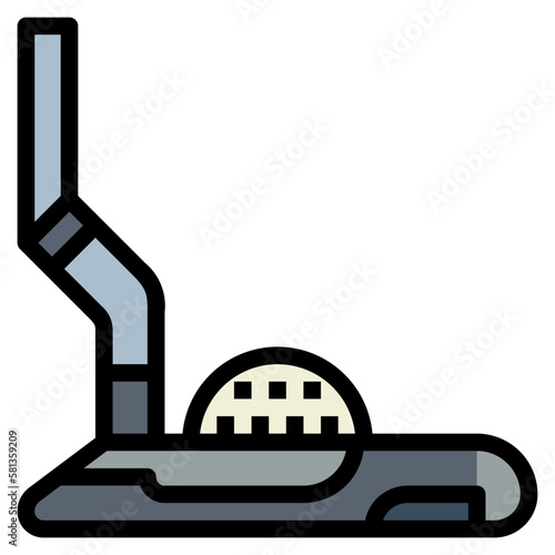 putter filled outline icon style