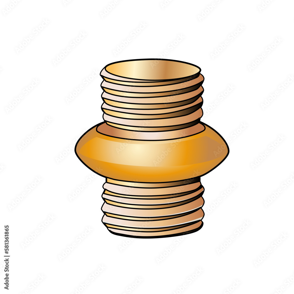 Transfer adapter with o ring bulkhead coupling braze tubing connector