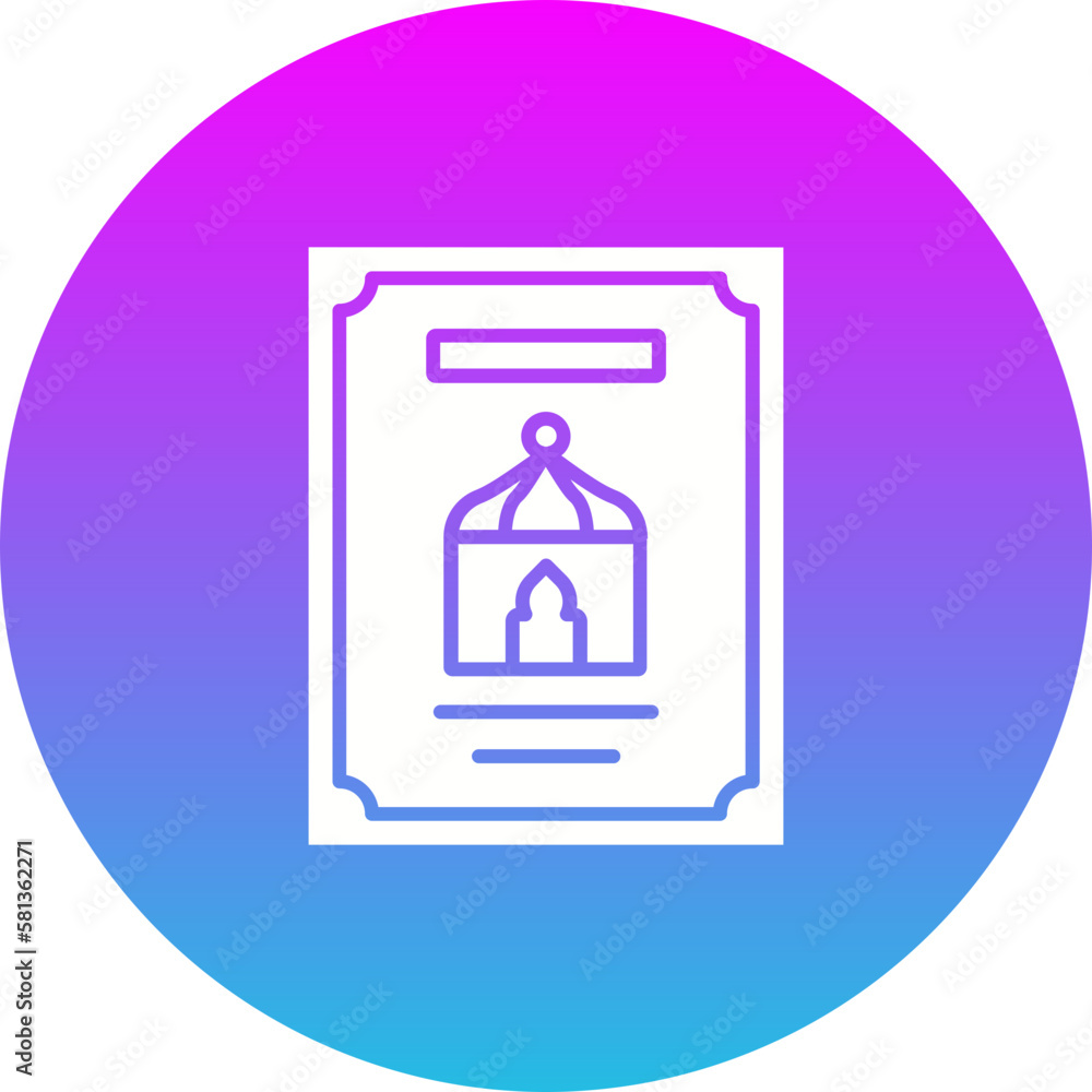 Fototapeta premium Poster Icon