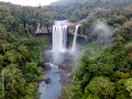 Fototapeta Naklejka Na Ścianę i Meble -  An image of the majestic waterfall K50 in Pleiku, Gia Lai province, Vietnam