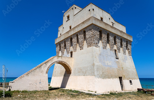 View of Mileto Tower in Apulia  Italy