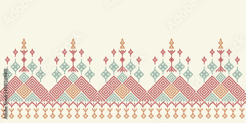 seamless pattern with ribbon