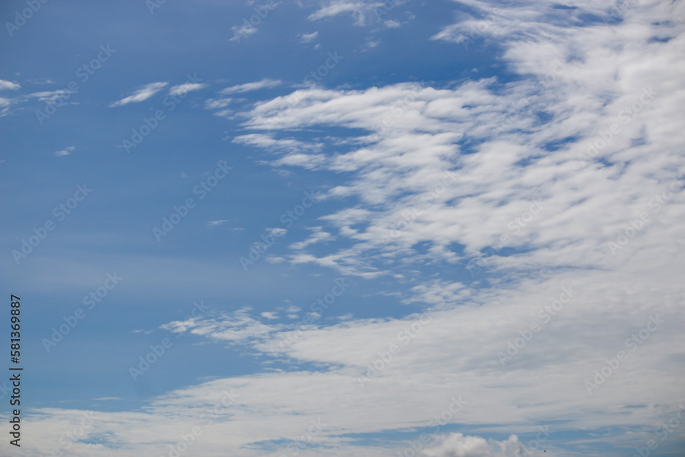 blue sky with white clouds