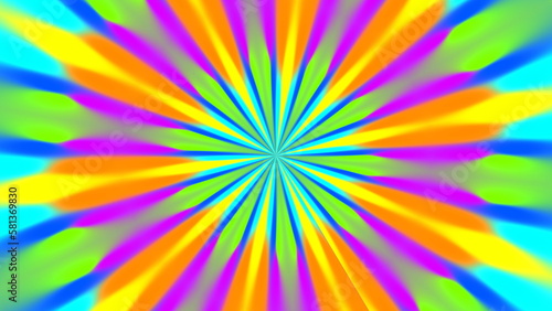 Kaleidoscope flower pattern symmetry blur background. 2D layout illustration