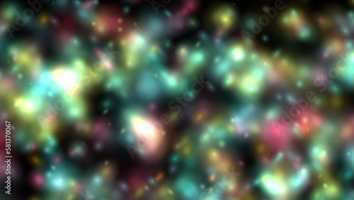 Colorful soft blur particle background. 2D layout illustration
