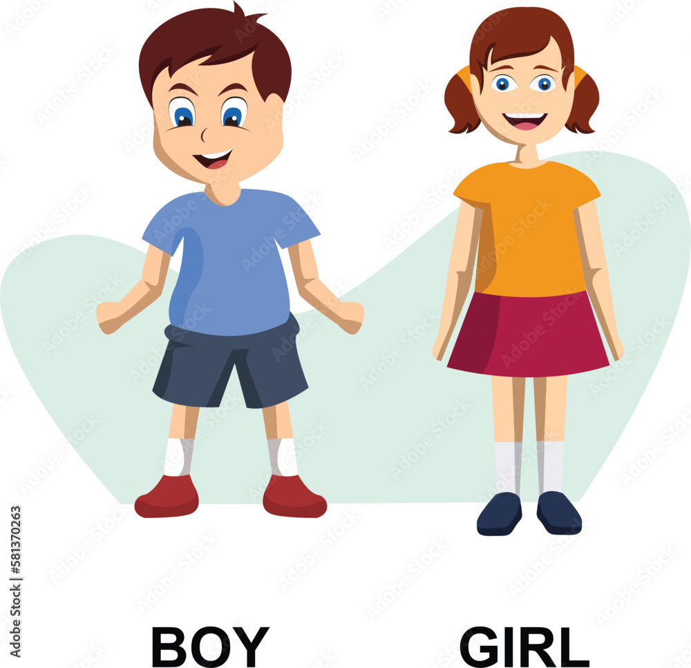 Comparison adjective child explanation card 