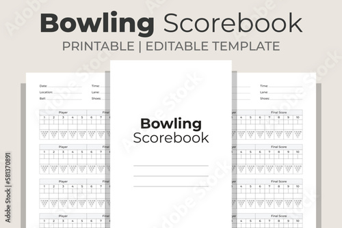 Bowling Scorebook © M9 Design