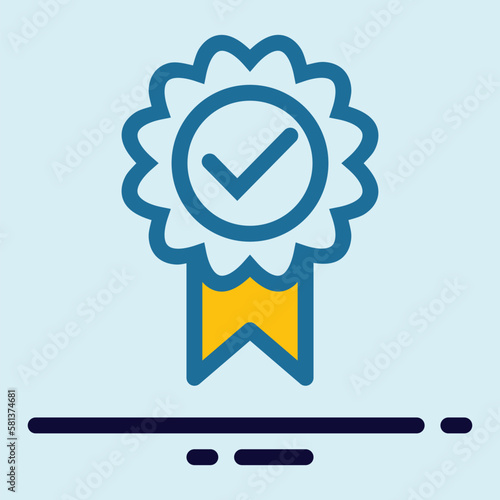 simple check mark icon vector illustration modern trendy design, suitable for advertisement, website, social media post and other graphic needs.