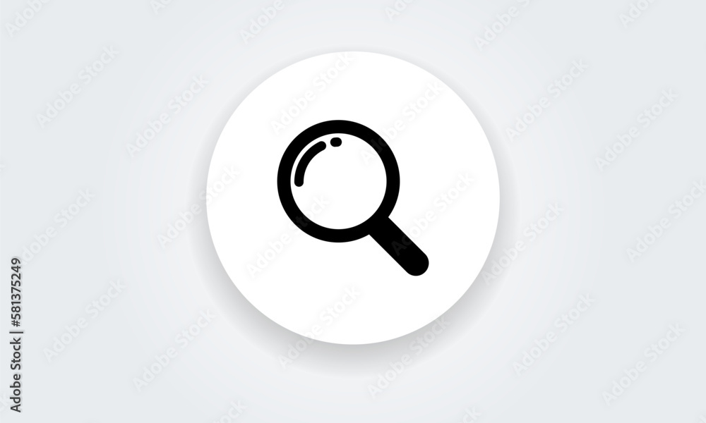 Search symbol, Magnifying glass icon, magnifier loupe sign, Vector illustration Search symbol, Magnifying glass icon, magnifier loupe sign, Vector illustration