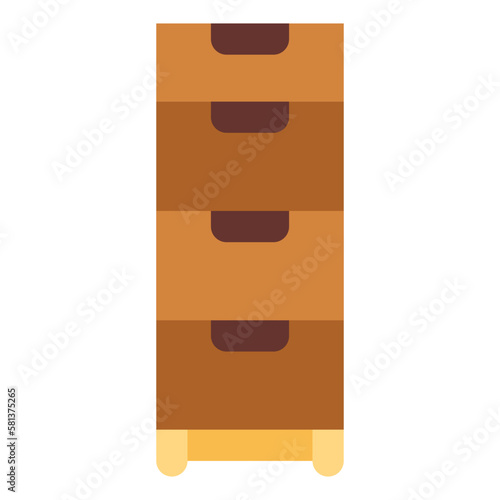 dresser flat icon style