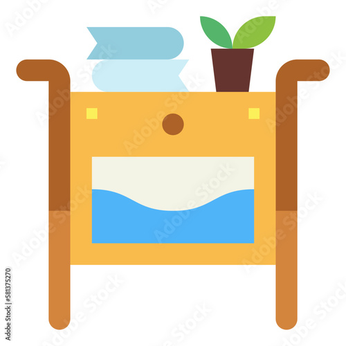 dresser flat icon style