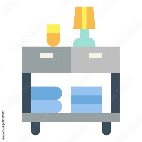 dresser flat icon style