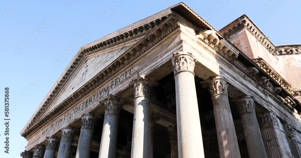 Pantheon and the beautiful Corinthian columns, Rome, Italy. Pantheon and the beautiful Corinthian columns, Rome, Italy.