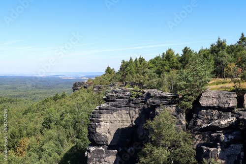 The view at the top of the Decinsky Sneznik table mountain photo