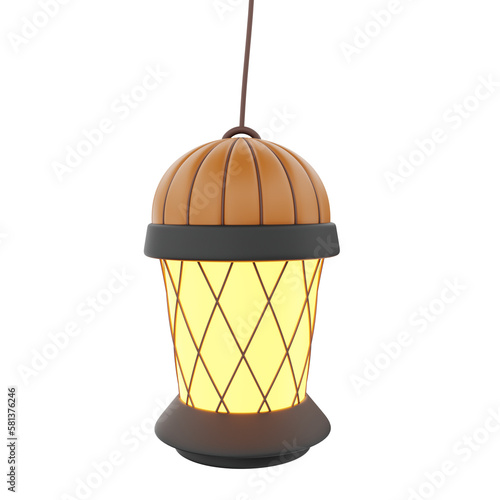 3D Ramadan Lantern illustration
