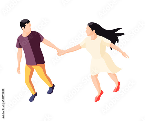 Couple Downshifting Together Composition