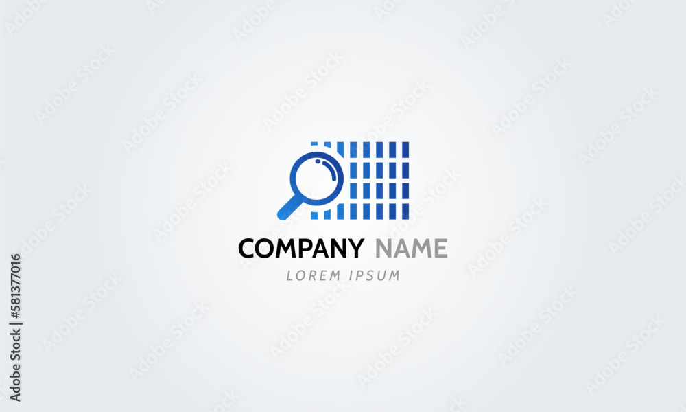 Search symbol, data logo, Magnifying glass icon, magnifier loupe sign, Vector illustration Search symbol, data logo, Magnifying glass icon, magnifier loupe sign, Vector illustration