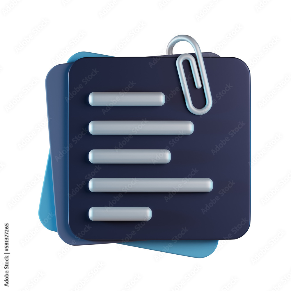 Notebook 3D Icon Notebook 3D Icon