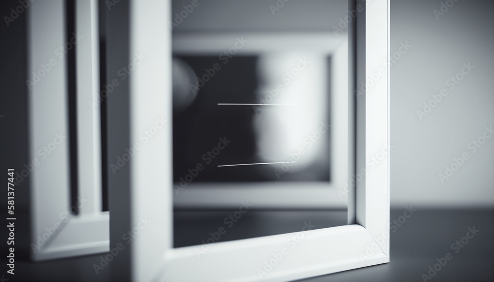 Mockup of picture frame decorated clean space for text on white background. Mockup of picture frame decorated clean space for text on white background.