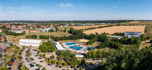 Blick über Harzgerode Luftbildaufnahme