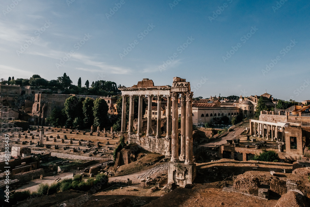 Ancient ruins in City of Rome