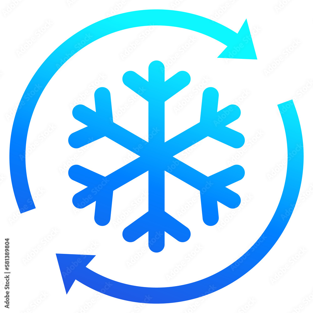 Obraz premium defrost icon with arrows