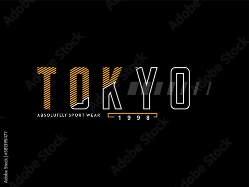 design tshirt streetwear clothing tokyo vector typography perfect for modern apparel