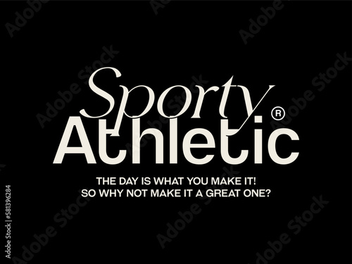 design tshirt streetwear clothing sporty athletic vector typography perfect for modern apparel