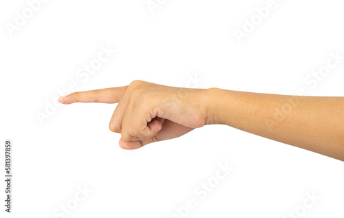 Foto hand showing something isolated element
