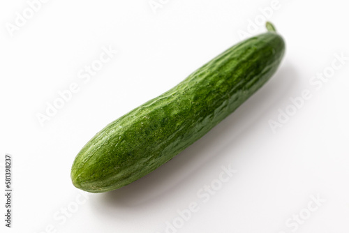 Snack cucumber on a white background