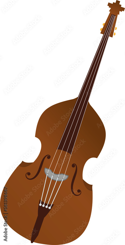 Fototapeta premium Jazz and instruments:Double bass