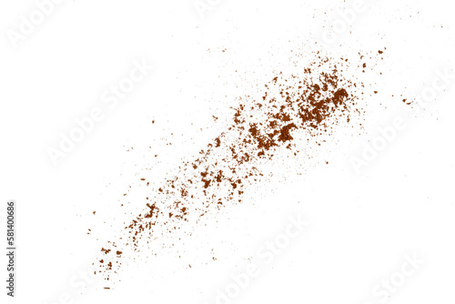 coffee powder particle isolated element