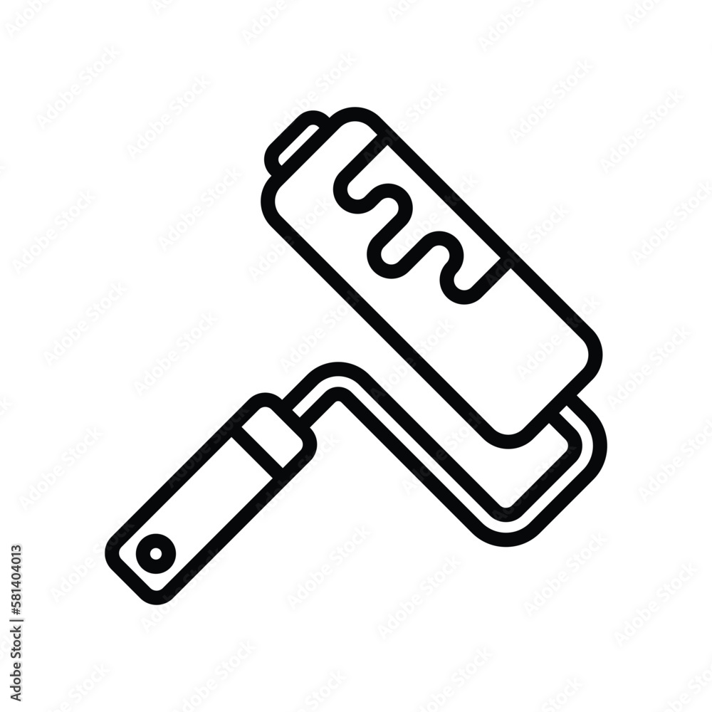 paint roller icon vector design template in white background paint roller icon vector design template in white background