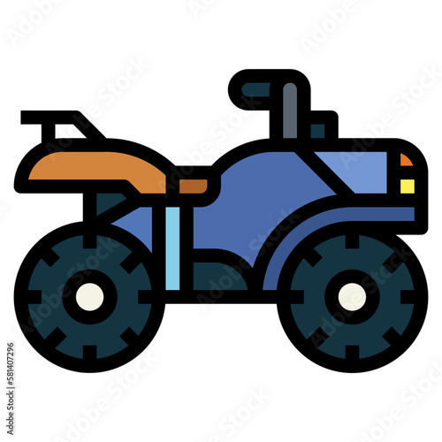 atv filled outline icon style