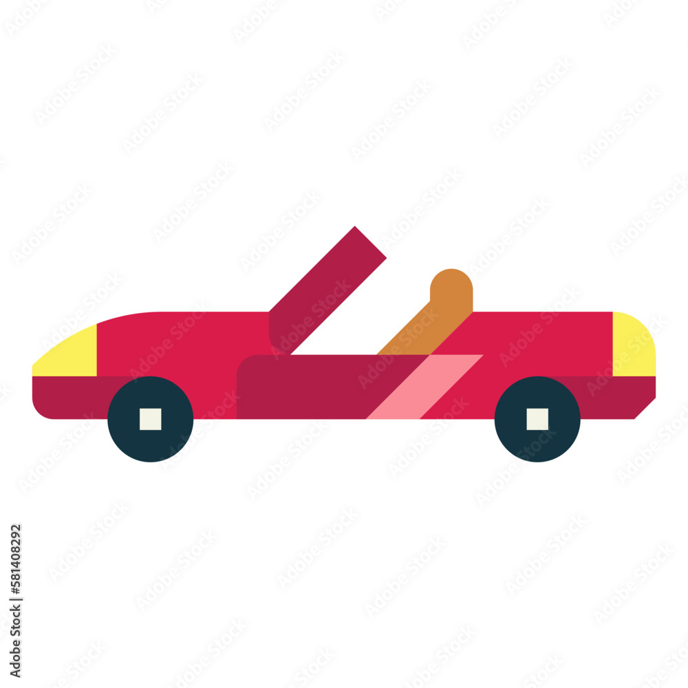 convertible flat icon style convertible flat icon style