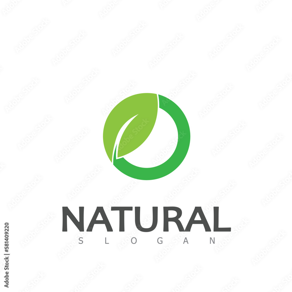 Natural Leaf nature eco Logo Design Template Natural Leaf nature eco Logo Design Template