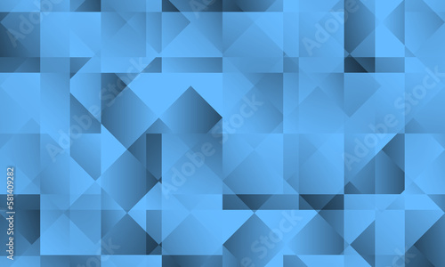 Fototapeta Naklejka Na Ścianę i Meble -  Abstract vector background. Blue geometric web banner template.