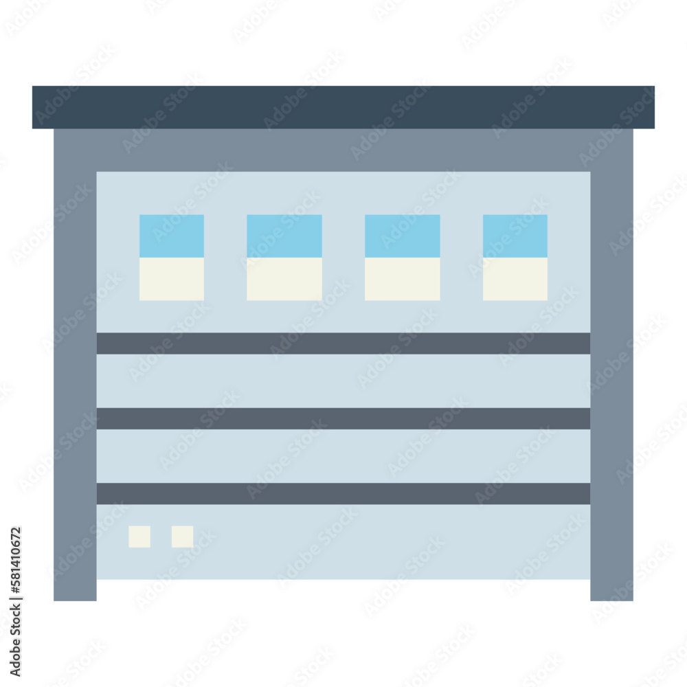 Door flat icon style Door flat icon style