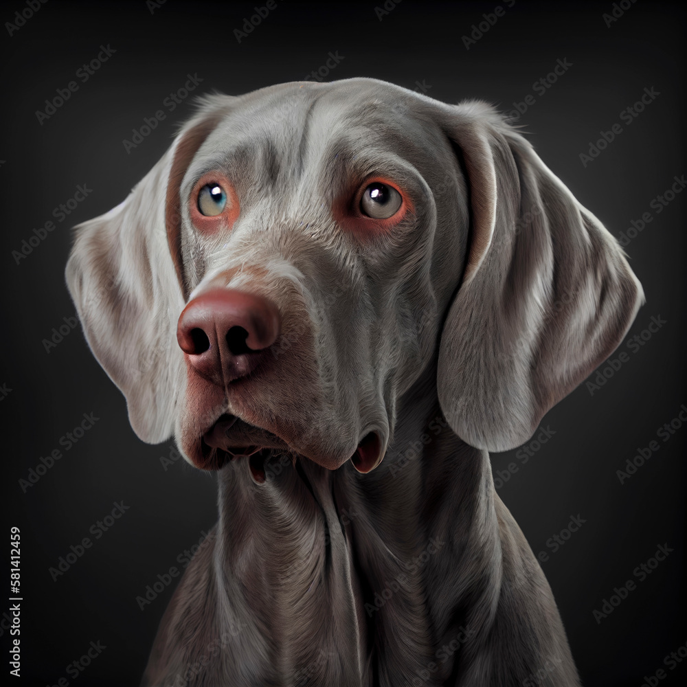 Cute dog portrait ,made with Generative AI Cute dog portrait ,made with Generative AI