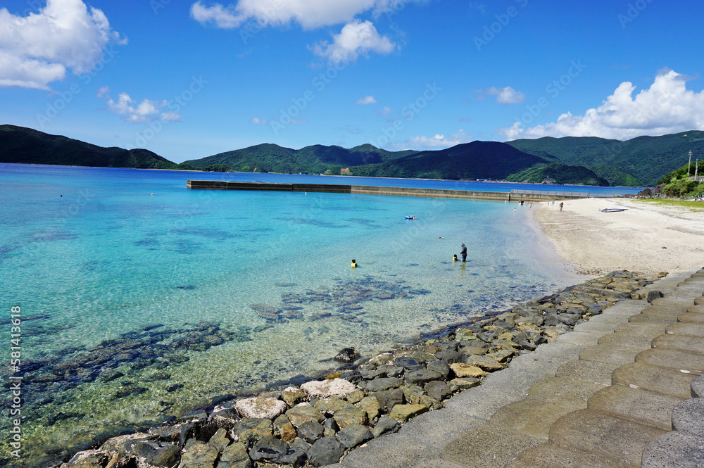 World Heritage Taen Beach of Amami Oshima, Uken Village, Oshima District, Kagoshima Prefecture, Japan