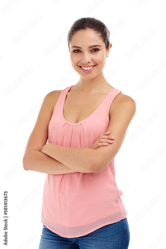 Time to start fresh. a beautiful young woman standing in a studio-isolated on white. Time to start fresh. a beautiful young woman standing in a studio-isolated on white.