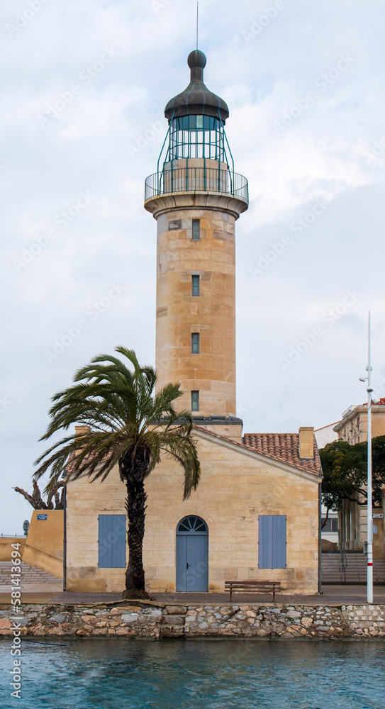 Le phare du Grau-du-Roi dans le département du Gard en France