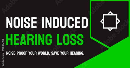 Noise Induced Hearing Loss: Hearing damage due to prolonged exposure to loud noise.