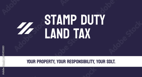 SDLT - Stamp Duty Land Tax: UK tax on property purchases over a certain value. photo