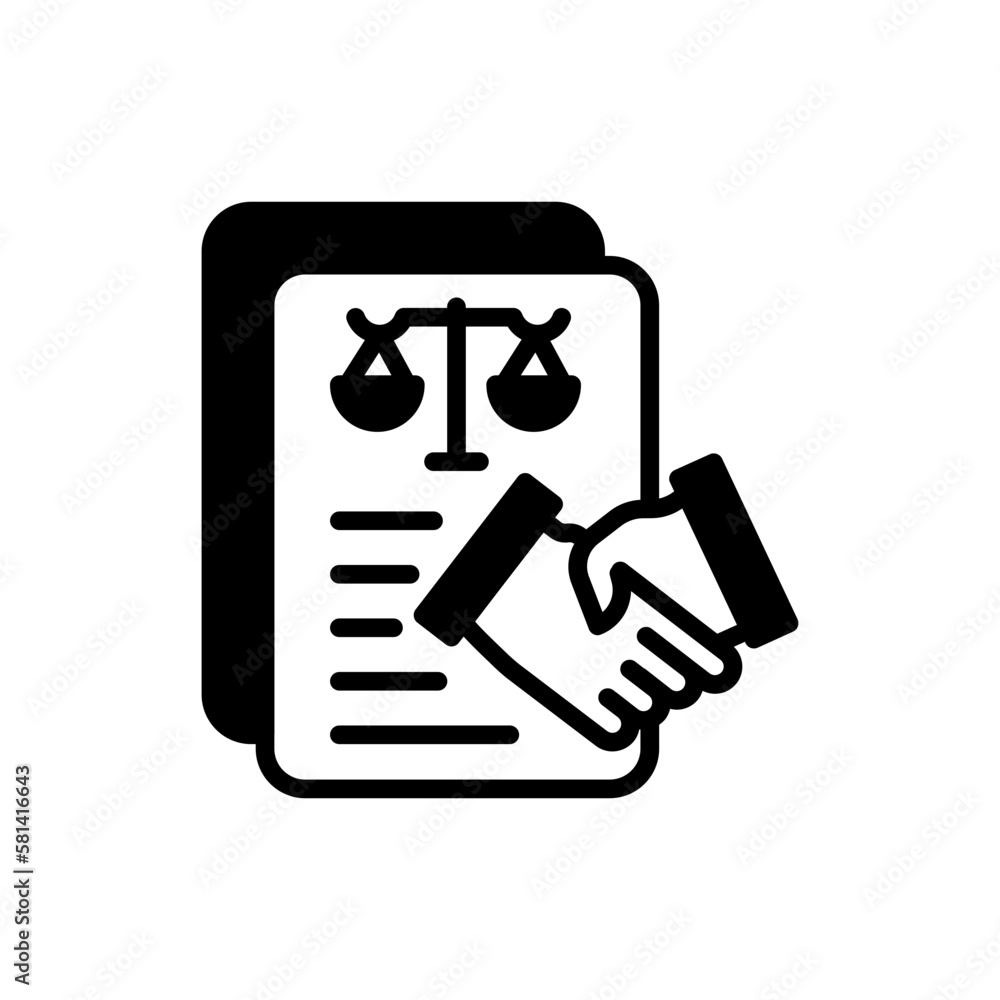 Contract Law icon in vector. illustration Contract Law icon in vector. illustration