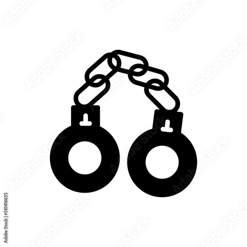 Handcuffs icon in vector. illustration photo