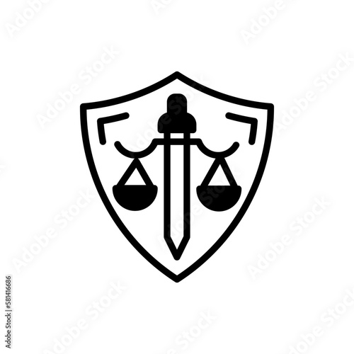 Defense icon in vector. illustration photo